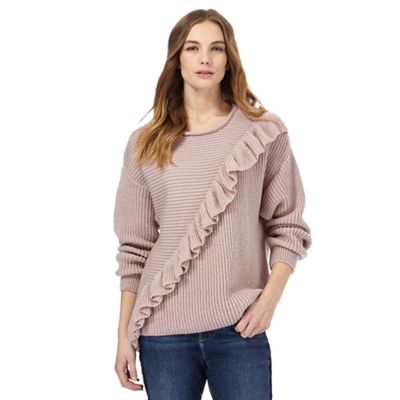 Light pink filled knitted jumper
